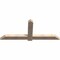 Ekena Millwork Eugene Smooth Timber Gable Bracket, Douglas Fir, 72"W x 30"H x 3 1/2"D x 5 1/2"F, 10/12 Pitch GBW072X30X0406EUG00SDF - alternate 2
